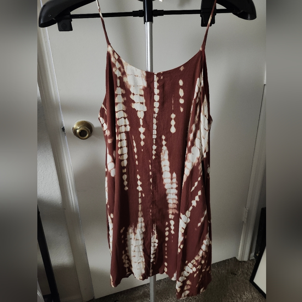 Women's Tie-Dye Spaghetti Strap Dress - Picture 6 of 7